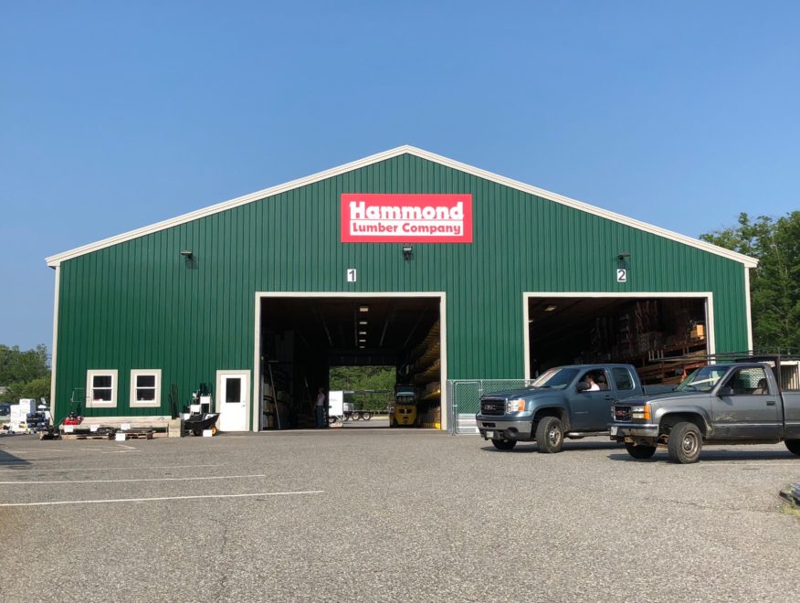 Image of the Hammond EBS in Ellsworth with their drive through lumber yard