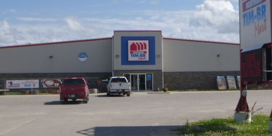Exterior image of the Northern Building Supply in The Pas, MB